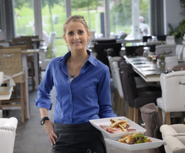 Picture of a waitress